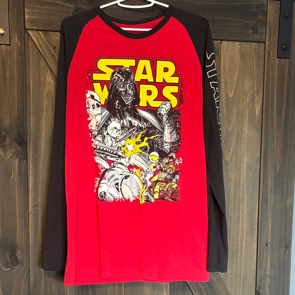 Star Wars Red & Black Vintage Graphic Raglan Long Sleeve